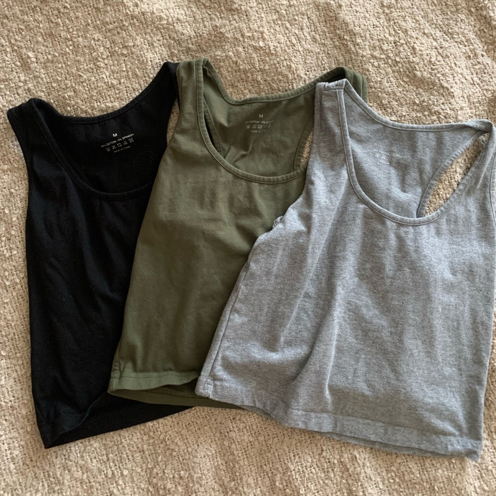 Bundle of cropped tank tops
